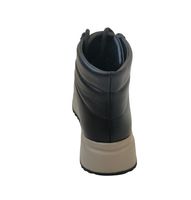 Женские чёрные кожаные зимние ботинки на шнурках KENTO, Черный, 36