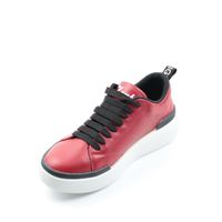Повседневные женские красные кожаные спортивные туфли KENTO, Красный, 36