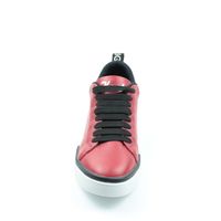 Повсякденні жіночі красні шкіряні спортивні туфлі KENTO, Червоний, 36
