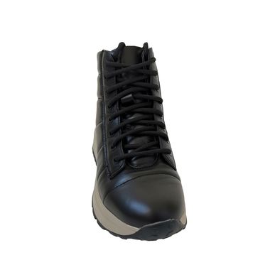 Купити Жіночі чорні шкіряні зимові черевики на шнурках KENTO