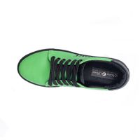 Повседневные кожаные спортивные туфли, зеленые