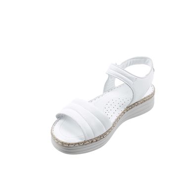 Купити Білі комфортні сандалі з м'якою ортопедичною устілкою