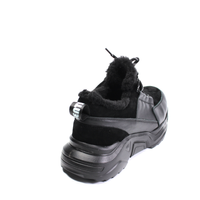 Зимові жіночі чорні кросівки зі шкіри та замші Marcco, Черный, 36