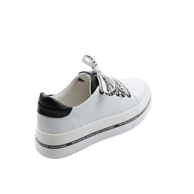 Купити Повсякденні білі шкіряні спортивні туфлі на товстій підошві Maria Sonet