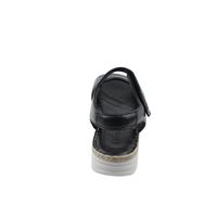 Чёрные комфортные сандалии с мягкой ортопедической стелькой, Черный, 37