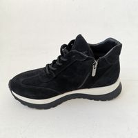 Зимові чорні замшеві черевики кросівного типу Dino Vittorio, Черный, 36