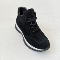 Зимові чорні замшеві черевики кросівного типу Dino Vittorio, Черный, 36