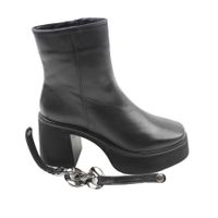 Женские демисезонные ботинки на платформе с каблуком Molly Bessa, Черный, 37