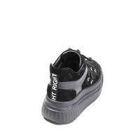 Короткие женские замшевые ботинки на толстой подошве KENTO , Черный, 39