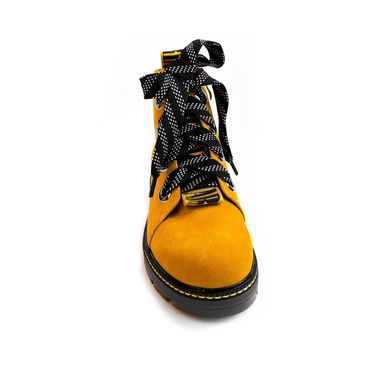 Купить Стильные, яркие жёлтые ботинки на полиуретановой подошве Darini