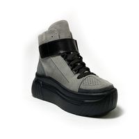 Замшевые ботинки на толстой подошве KENTO, серый, 36