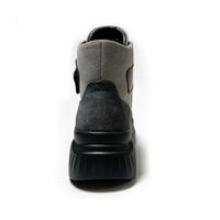 Замшеві черевики на товстій підошві KENTO, серый, 36