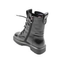 Зимові жіночі черевики з наплаку з квадратним мисом VIDORCCI, Черный, 33