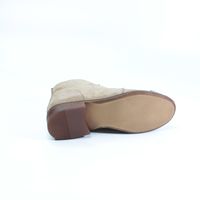 Короткие бежевые ботинки из нубука AURA, Бежевый, 36