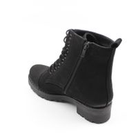 Зимние чёрные ботинки из нубука на низком ходу Altura, Черный, 36