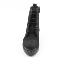 Зимние чёрные ботинки из нубука на низком ходу Altura, Черный, 36