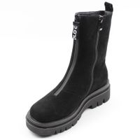 Замшеві зимові високі черевики на товстій підошві VIDORCCI, Черный, 34