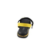 Жовто-чорні сандалі на суцільний оригінальній підошві, Жовтий, 36