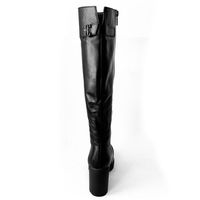 Зимові чорні високі чоботи на підборах EL PASSO, Черный, 38