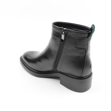Купить Зимние чёрные классические ботинки на небольшом каблуке VIDORCCI