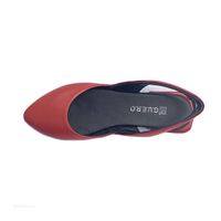 Босоножки на низком каблуке с закрытым носом GUERO 715M5, Красный, 34
