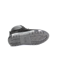 Короткі зимові замшеві черевики на рівній товстій підошві KENTO, Черный, 36