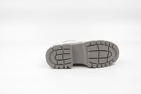 Шкіряні бежево-сірі кросівки на товстій підошві, Бежевий, 37