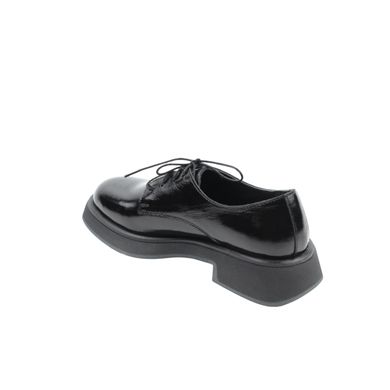 Купити Туфлі жіночі лаковані на литій товстій підошві з каблуком на шнурках Altura