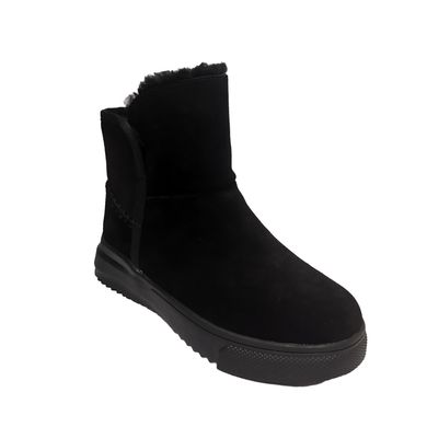 Купити Зимові чорні замшеві черевики середньої висоти вільного взування Lonza
